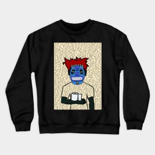 Charming Personality: A Whimsical Portrait Crewneck Sweatshirt